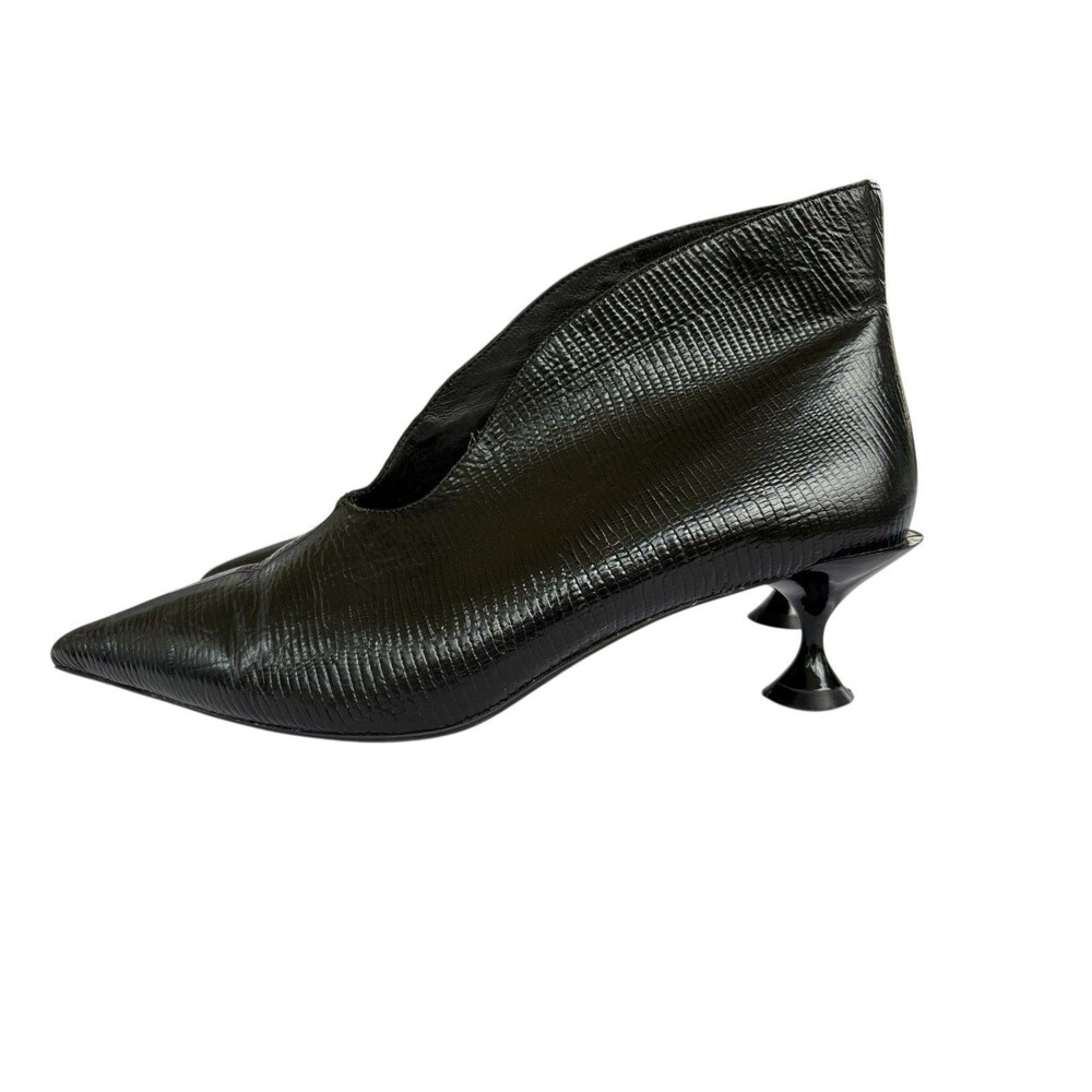 Rare Jeffrey Campbell Bootie Dress Shoes Sz 7 Trumpet Heel Pointed Toe